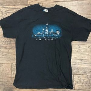 Black tee with graphic